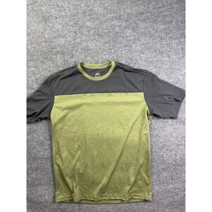 Zoic Mountain Biking Jersey Mens Large Green Grey Short Sleeve Performance Tee